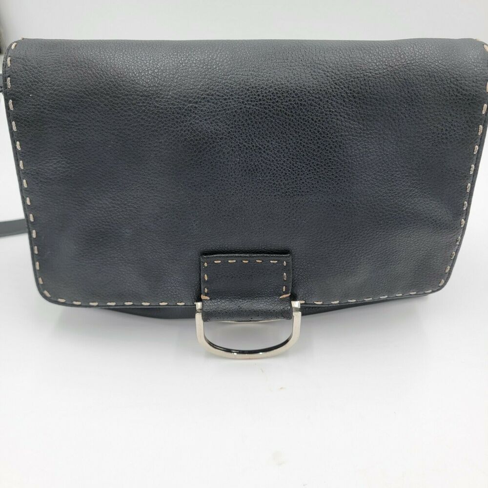 Liz Claiborne Vintage Classic 90s Y2K Messenger Bag Attached Wallet Red Lining